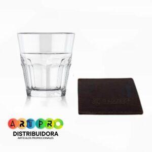 Portavasos en curpiel