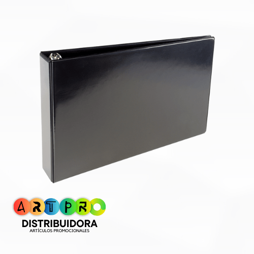 Carpeta-doble-carta-vinil-sellado-negra